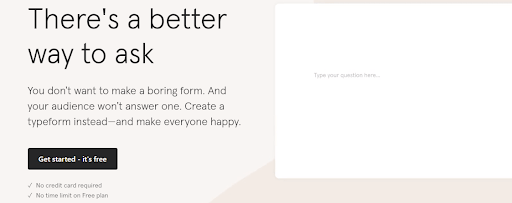 Typeform CTA